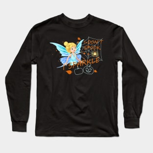 I Don't Spook I Sparkle Fairy Girls halloween Long Sleeve T-Shirt